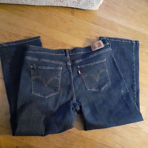 Levi's classic boot cut jeans size 16 short 16s casual denim pants classic look - Picture 8 of 9